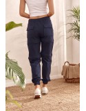 Pantaloni bleumarin din trei piese FI601 - Magazin online - Boutique